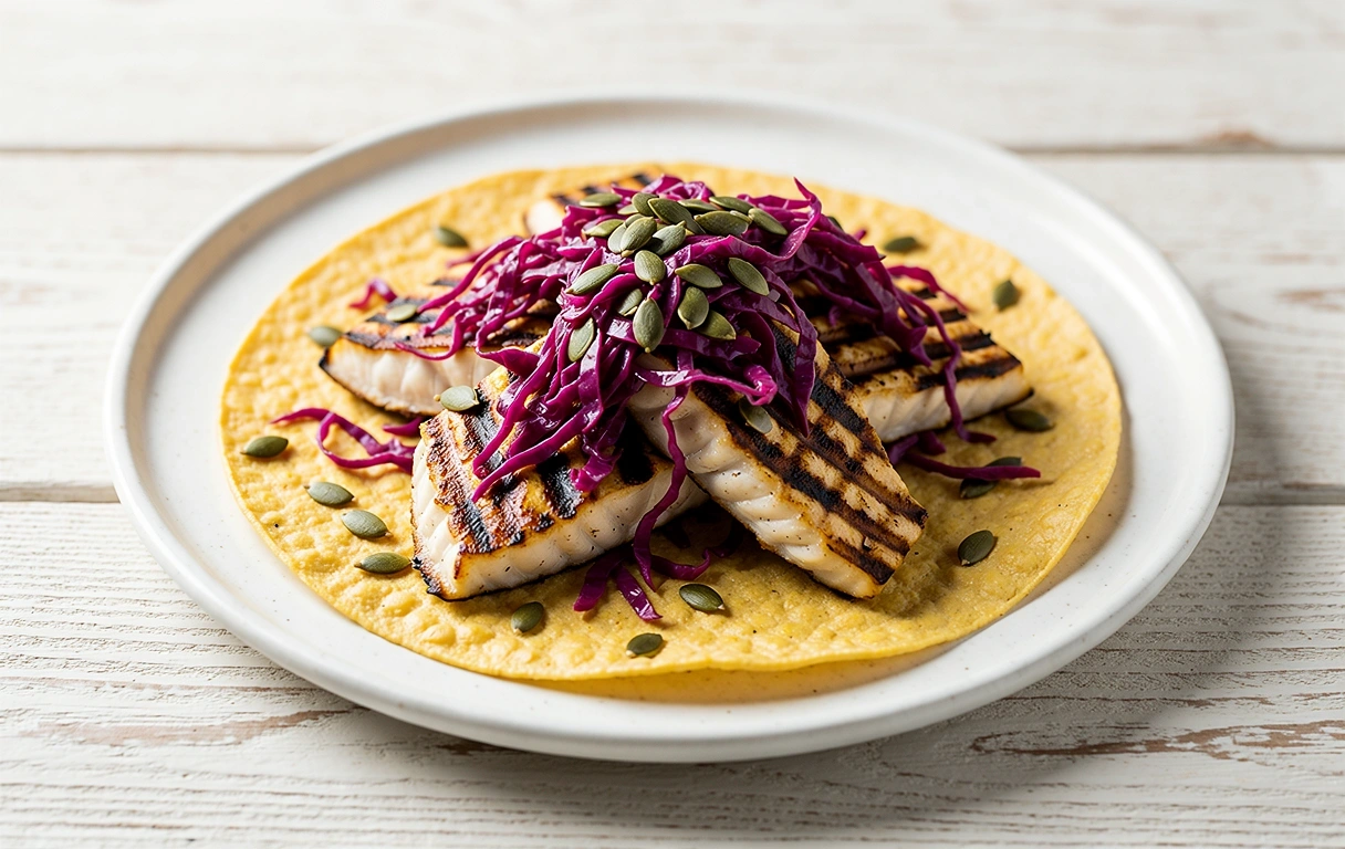 Tacos de Pescado con Semillas